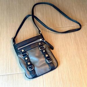 Black & Gray, Cross Body Purse